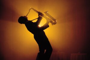 Man playing a Jazz Saxaphone