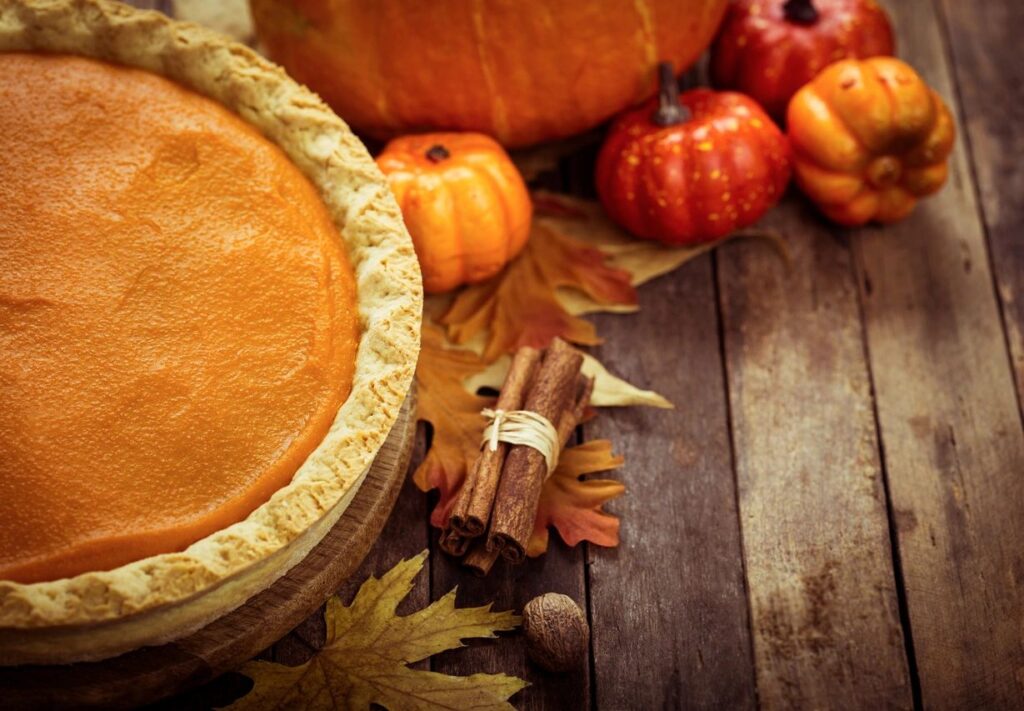 Thanksgiving pumpkin pie