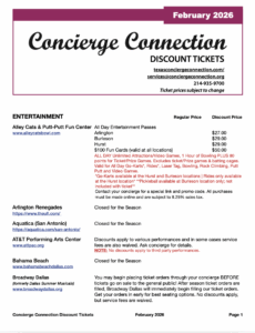 February 2026 Discount List